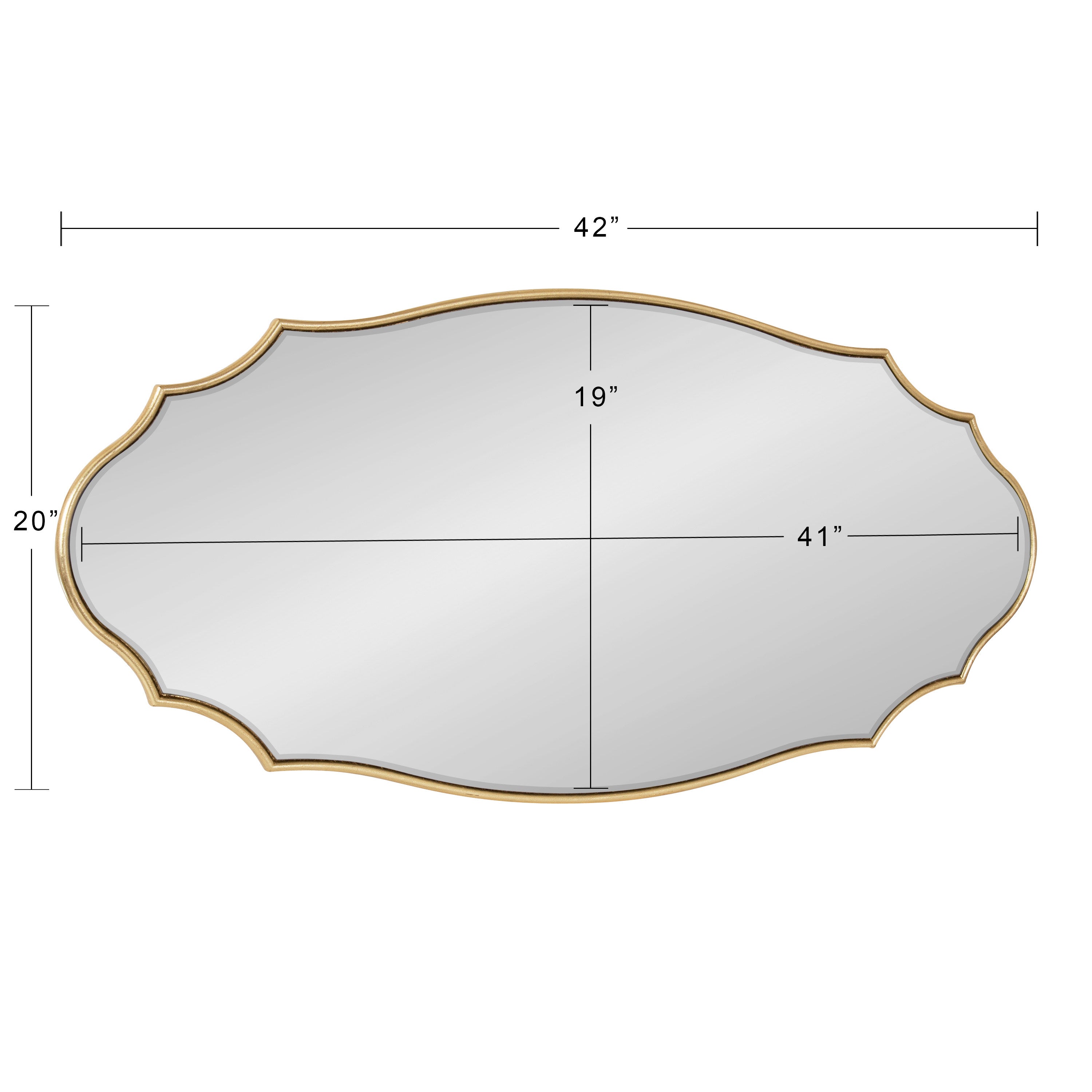 Leanna Scalloped Oval Wall Mirror