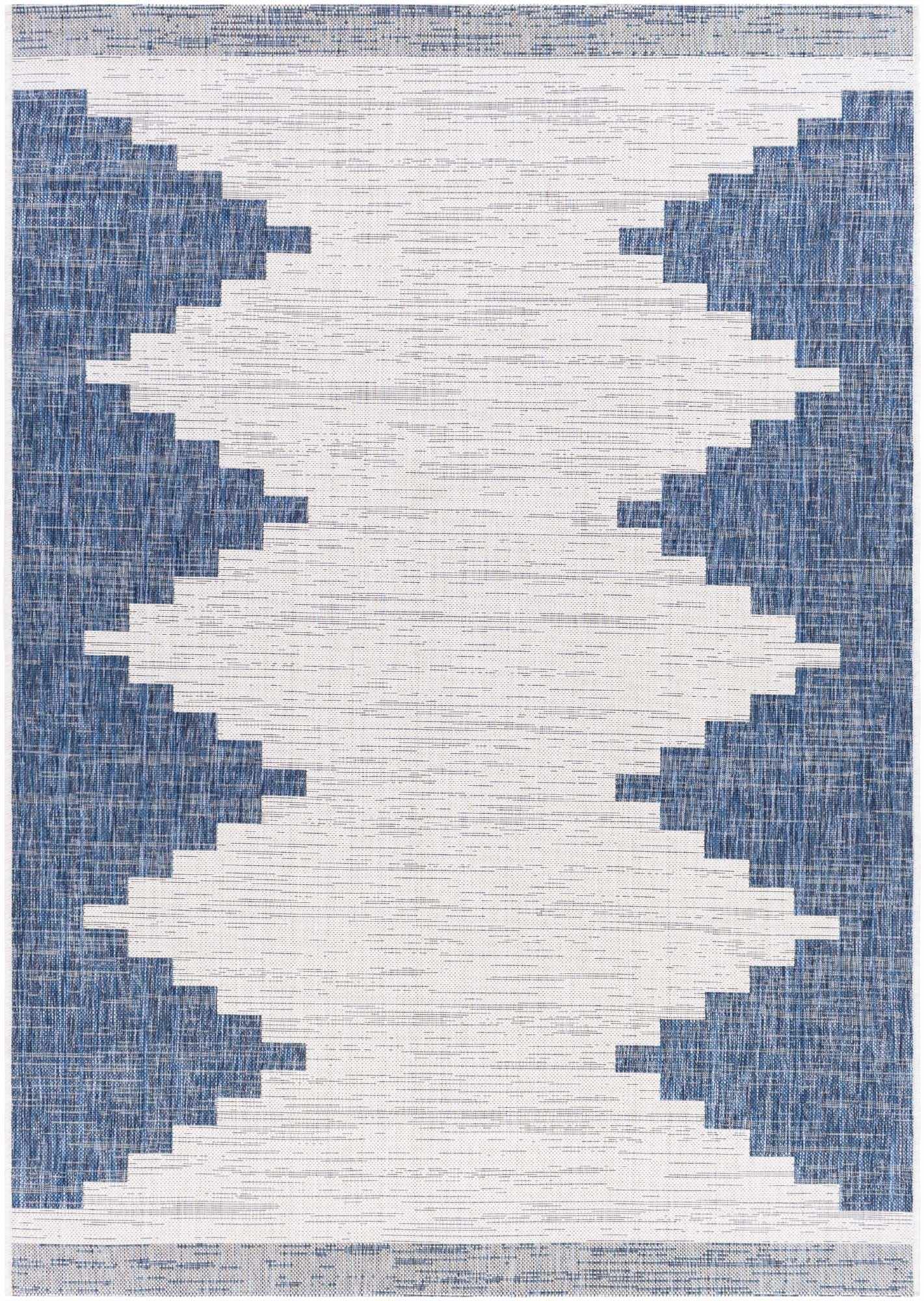 Djugun Navy Indoor &amp; Outdoor Area Rug - Clearance