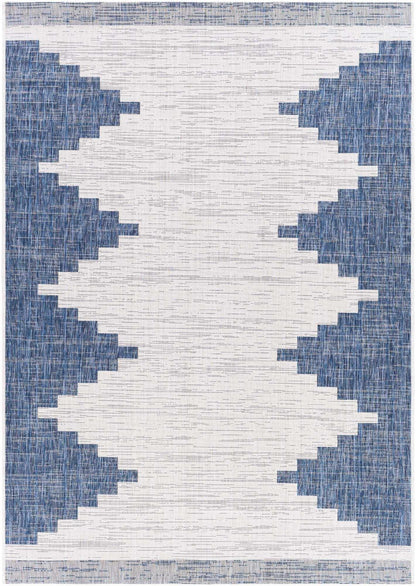Djugun Navy Indoor &amp; Outdoor Area Rug - Clearance