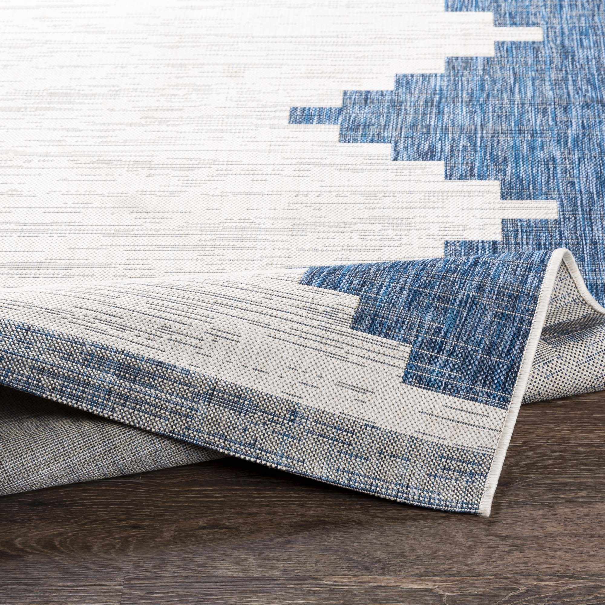 Djugun Navy Indoor &amp; Outdoor Area Rug - Clearance