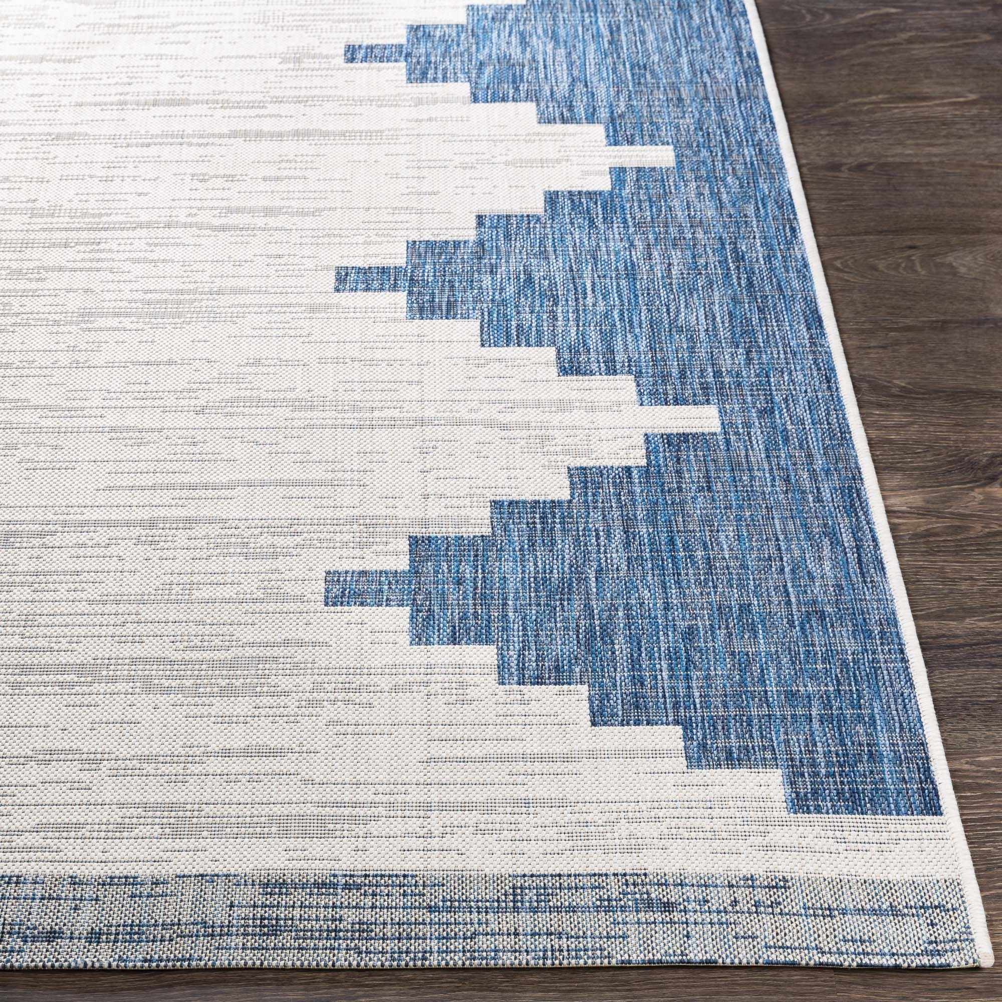 Djugun Navy Indoor &amp; Outdoor Area Rug - Clearance