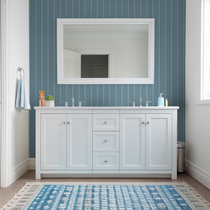 Pinstripe Dot (Blue) Wallpaper