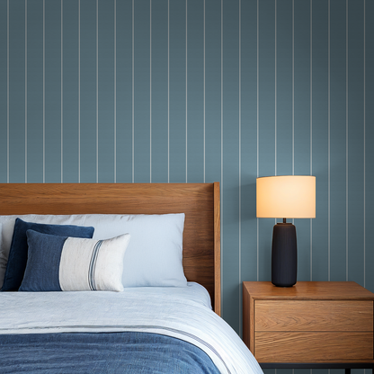 Pinstripe Dot (Blue) Wallpaper