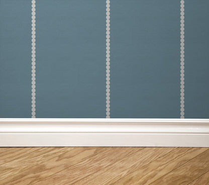Pinstripe Dot (Blue) Wallpaper
