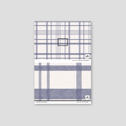 Ashford Plaid (Blue) Wallpaper