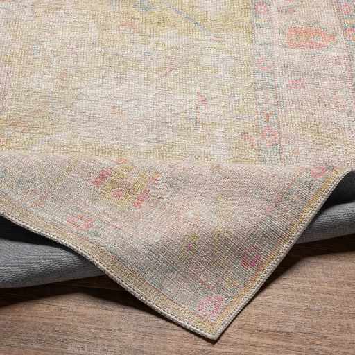 Bozkurt Vintage Flat Pile Washable Rug