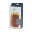 Parker Leather-Wrapped Glass Flask