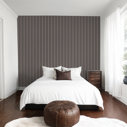 Pinstripe Dot (Brown) Wallpaper