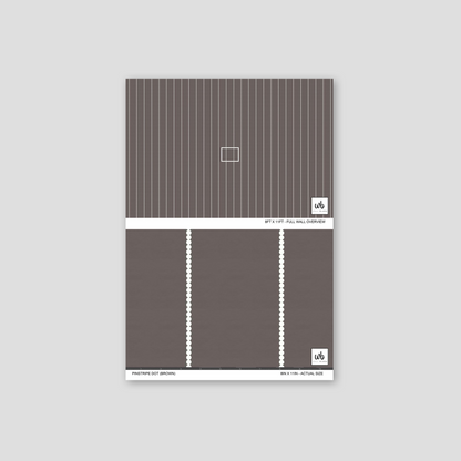 Pinstripe Dot (Brown) Wallpaper