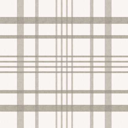 Ashford Plaid (Brown) Wallpaper