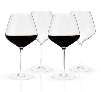 Reserve Inez Crystal Burgundy Glasses