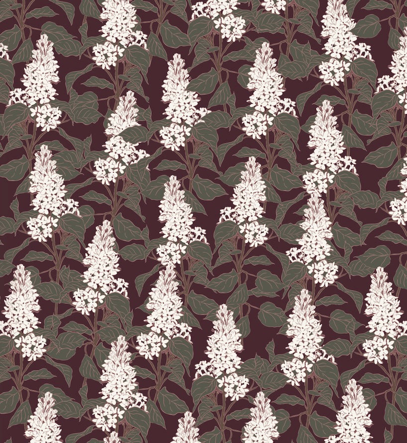 Lilac Wallpaper by Brittany Polatis Design