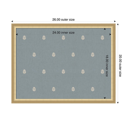 Pinboard Blue Botanical Block Print