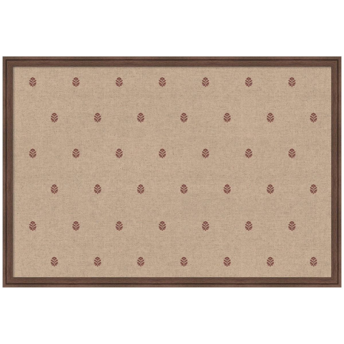 Pinboard Red Botanical Block Print