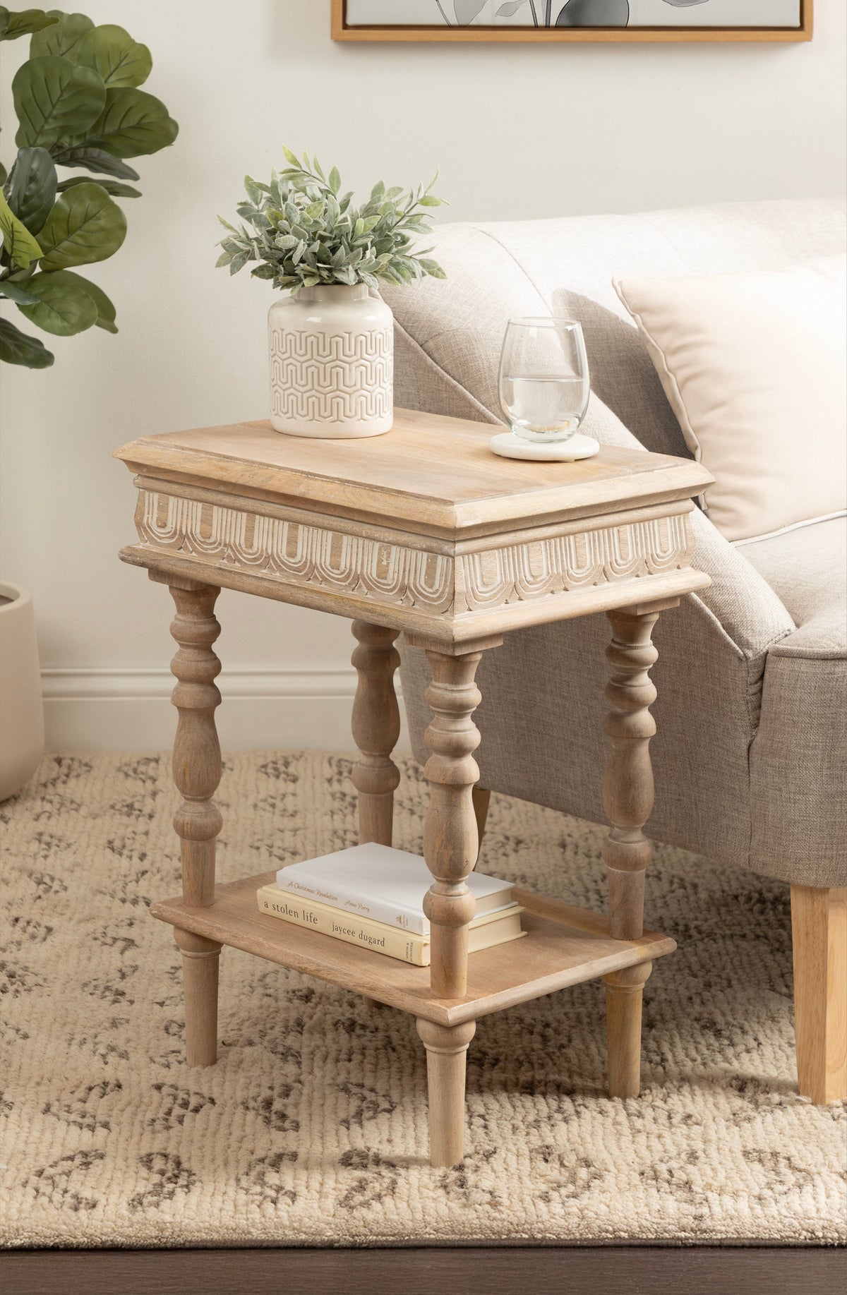 Patresa Wood Side Table
