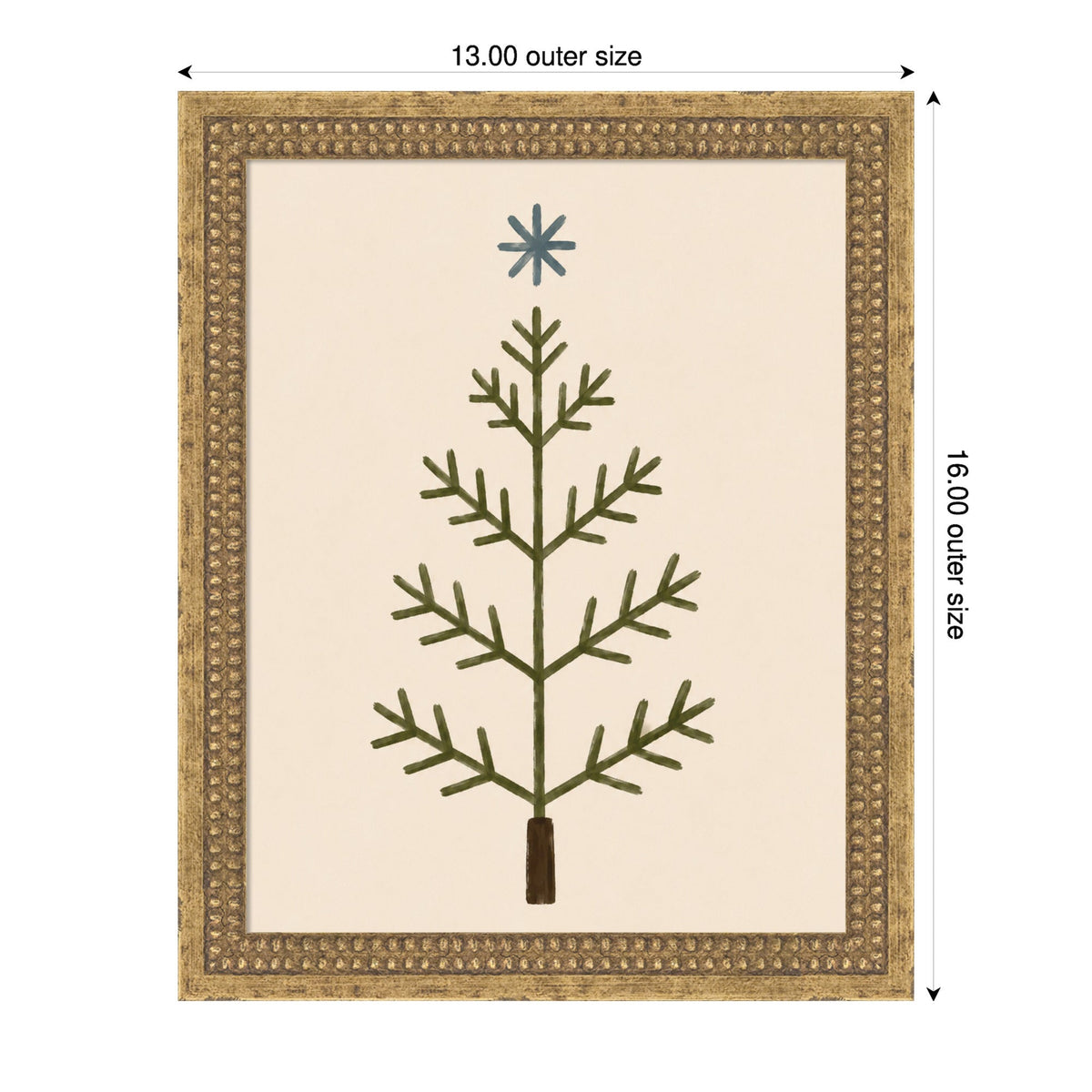 Scandinavian Tree by Laura Moss Framed Mounted Canvas Wall Art Print