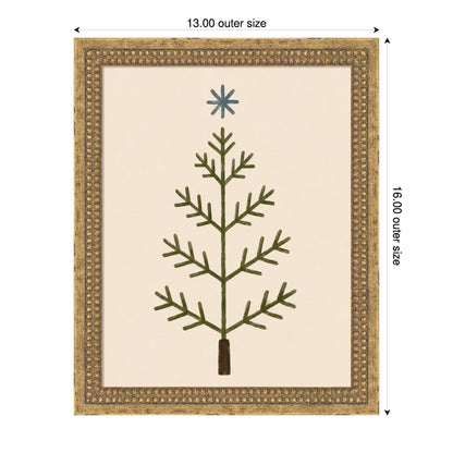 Scandinavian Tree by Laura Moss Framed Mounted Canvas Wall Art Print
