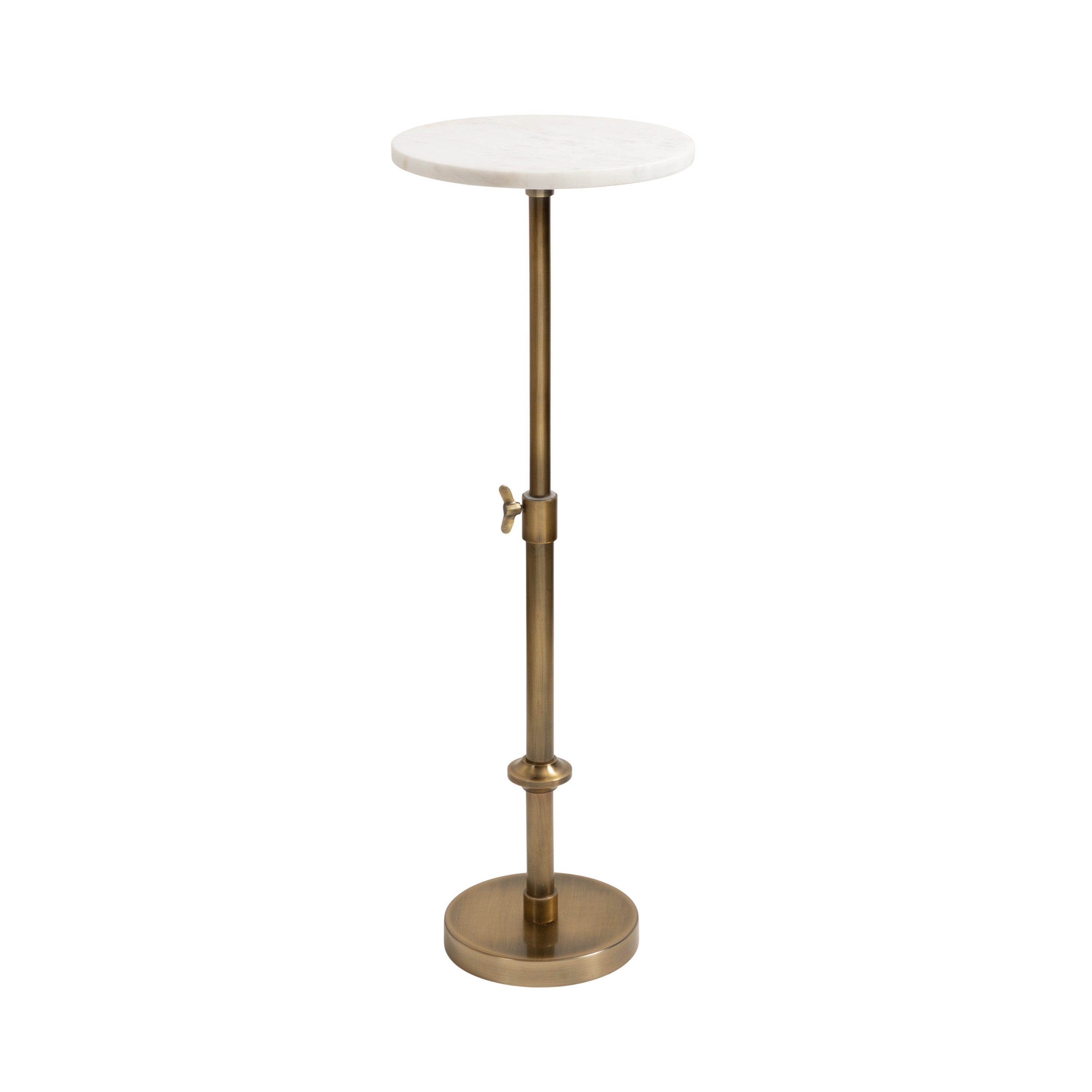 Engles Adjustable Marble Table and Plant Stand