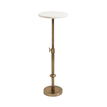 Engles Adjustable Marble Table and Plant Stand