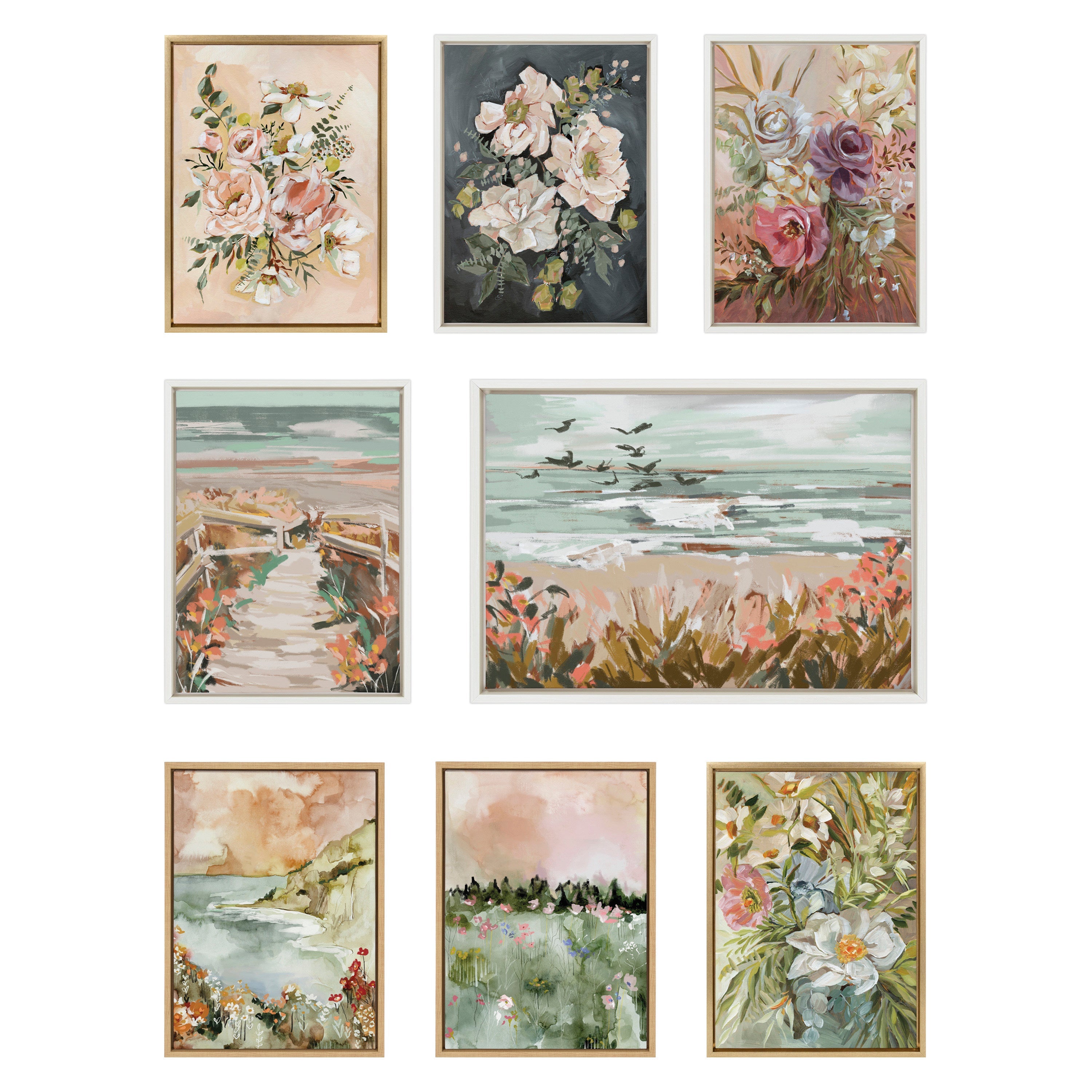 Sylvie Winter Landscape 6 Framed Canvas by Annie Quigley