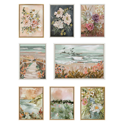 Sylvie Winter Landscape 6 Framed Canvas by Annie Quigley