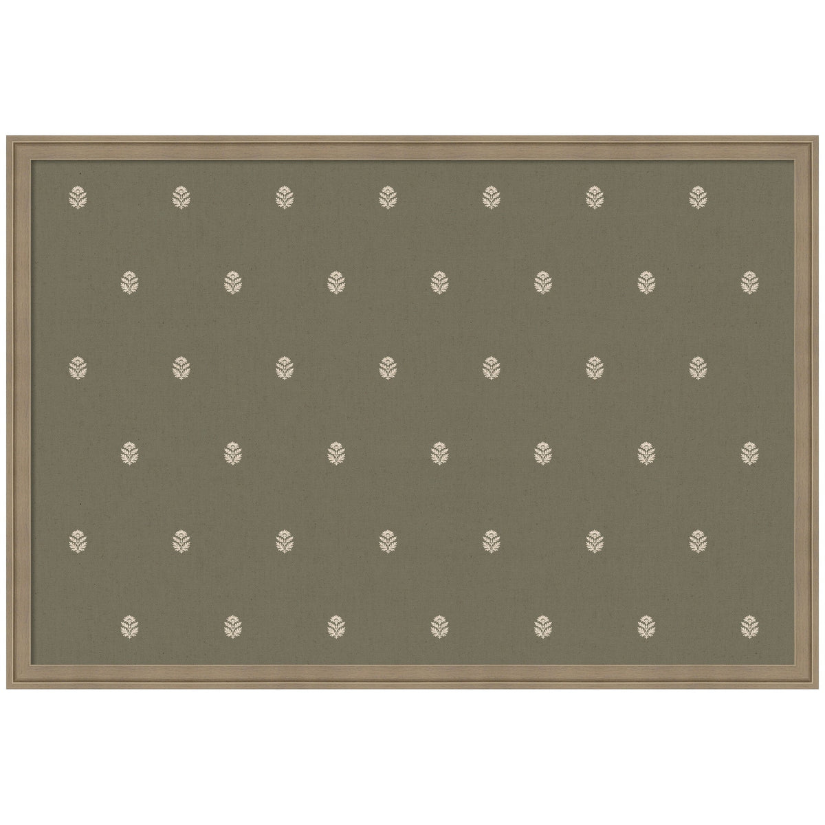 Pinboard Green Botanical Block Print