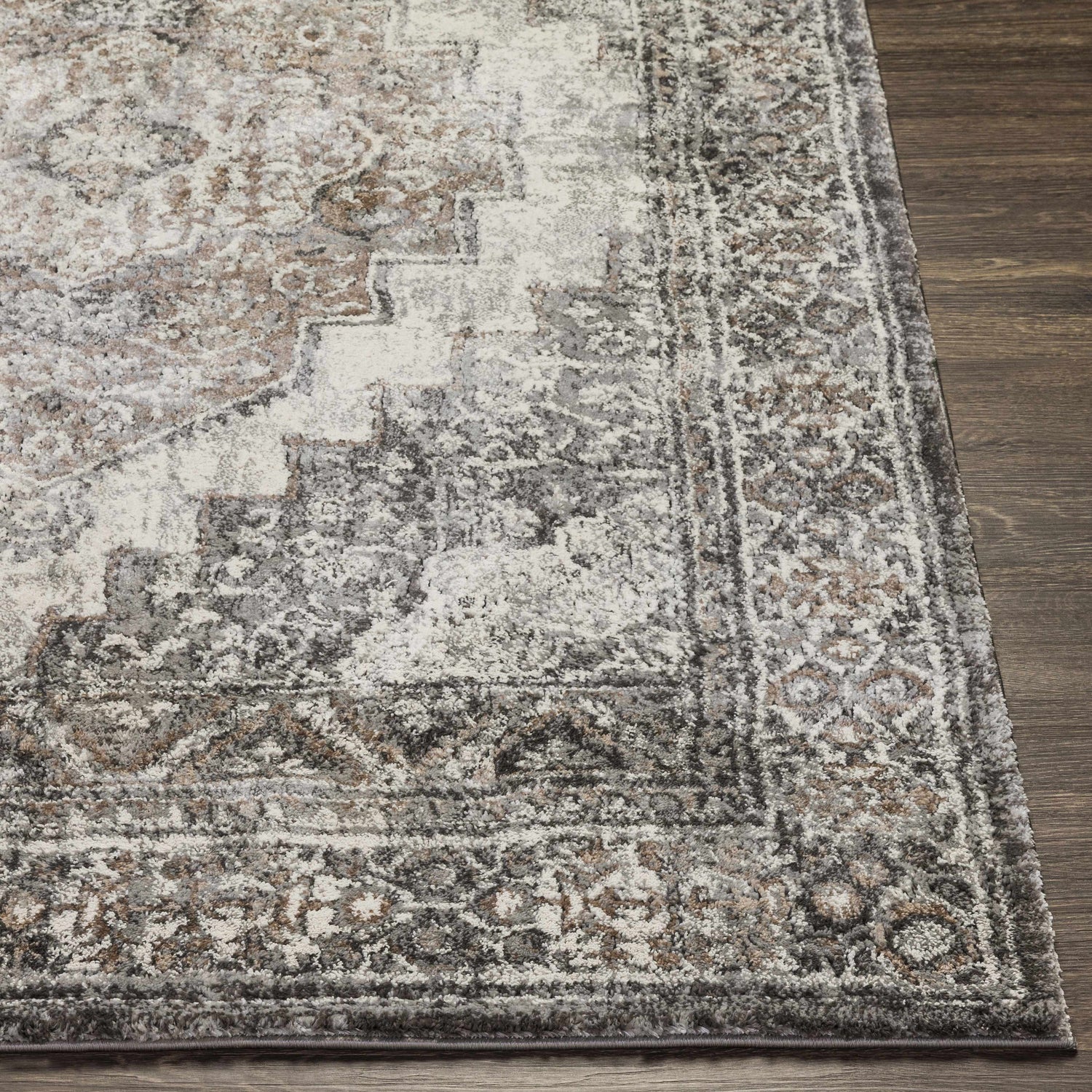 Manaring Charcoal Luxe Thick Area Rug