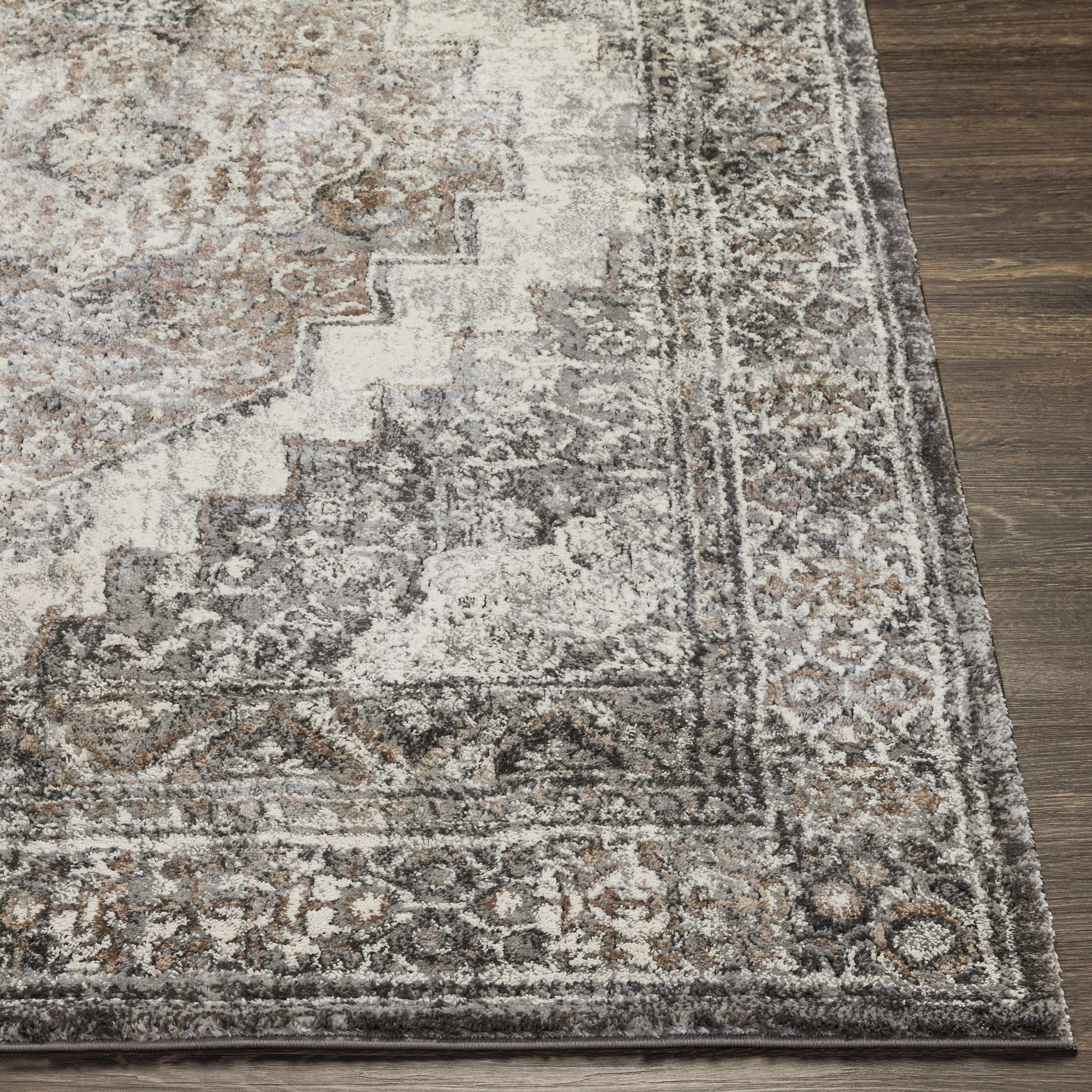 Manaring Charcoal Luxe Thick Area Rug