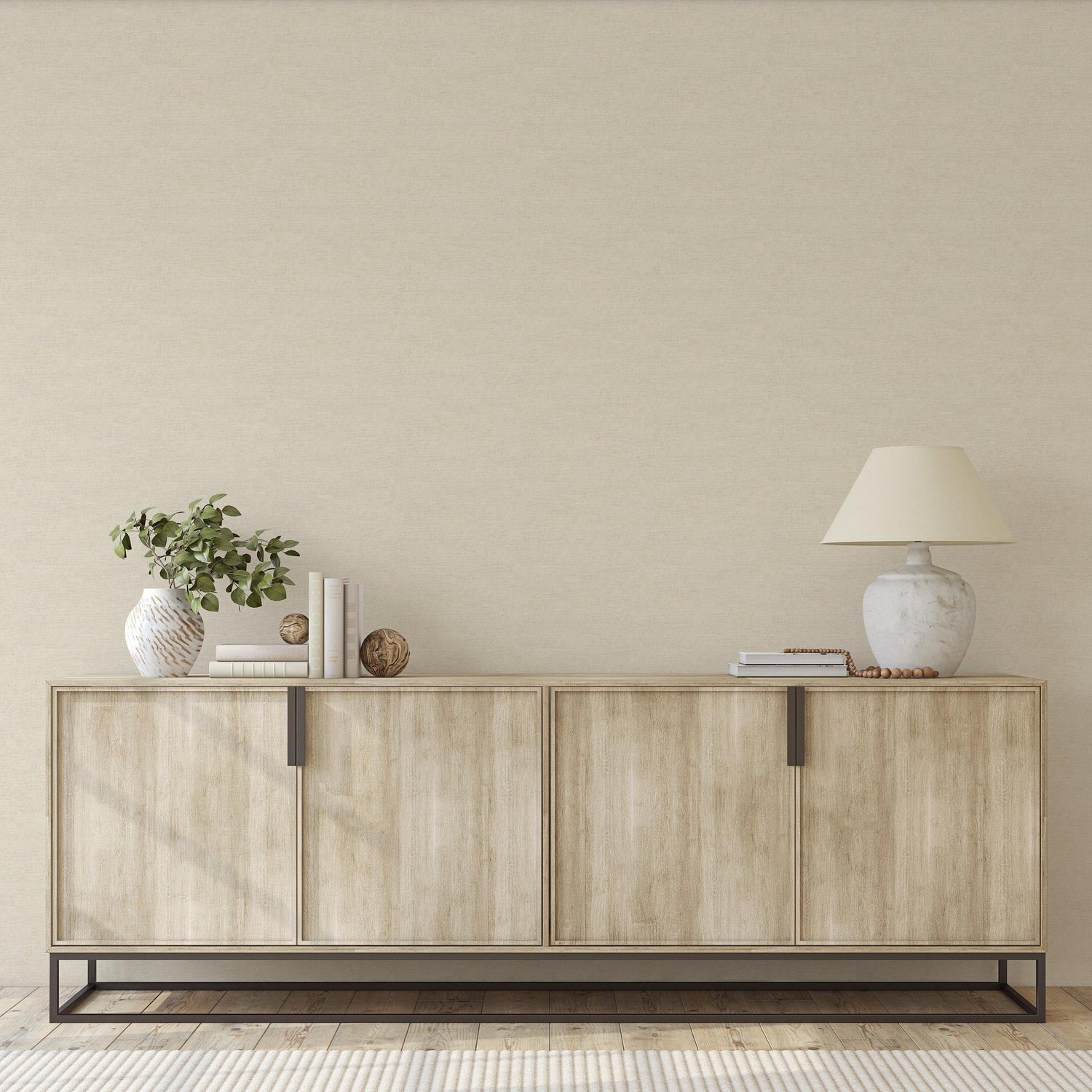 Carefree (Beige) Wallpaper - 8 FT H X 39.5 FT W P&amp;S