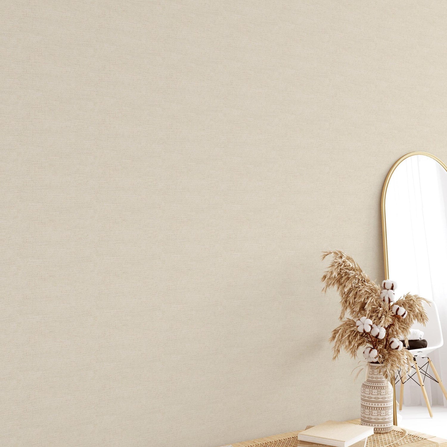 Carefree (Beige) Wallpaper - 8 FT H X 39.5 FT W P&amp;S