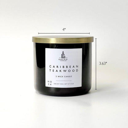 Caribbean Teakwood Soy Candle
