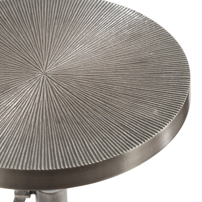 Engles Adjustable Embossed Metal Table and Plant Stand