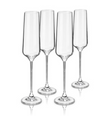 Reserve Inez Crystal Flute Glasses (set of 4)