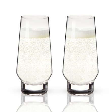 Raye Weighted Stemless Champagne Flutes