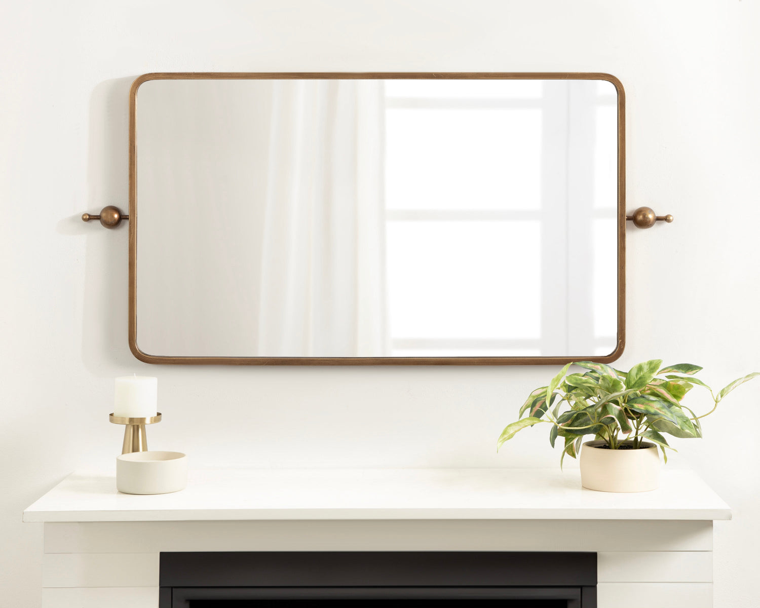 Kasota Metal Framed Mirror