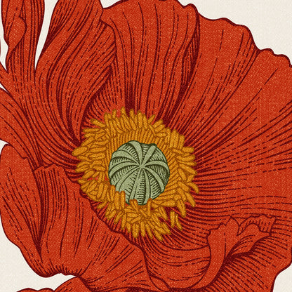Poppy Lane Wallpaper - 10 FT H X 15.8 FT W LUXE