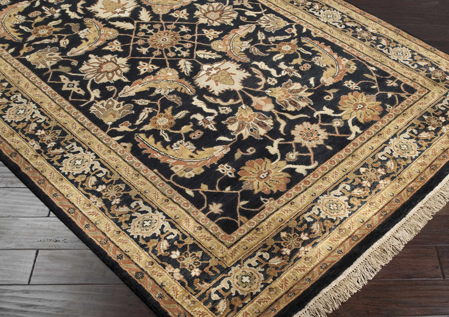 Black&amp;Gold Premium Wool Rug - Clearance