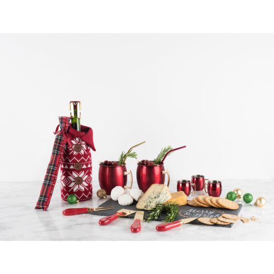 Wool Holiday Wine Sweater