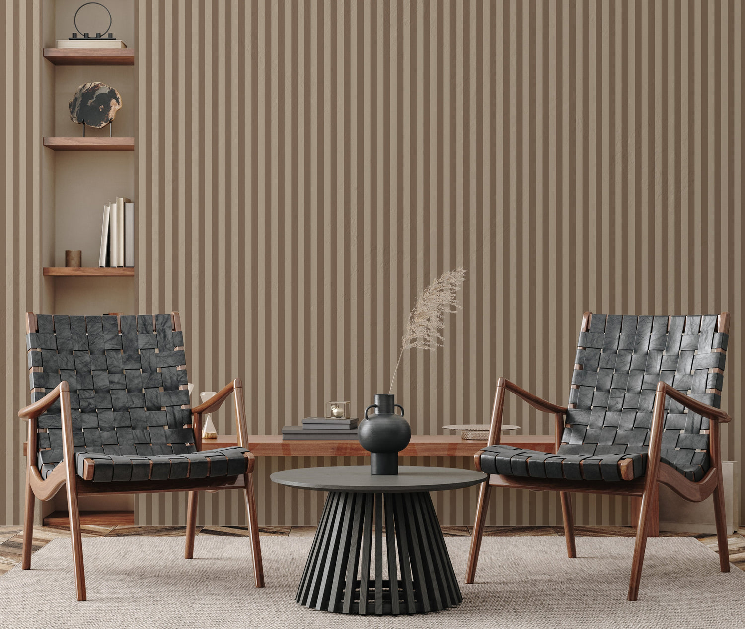 Ashbury Stripe Wallpaper by Safari Natalia x Taddy Mikelaites
