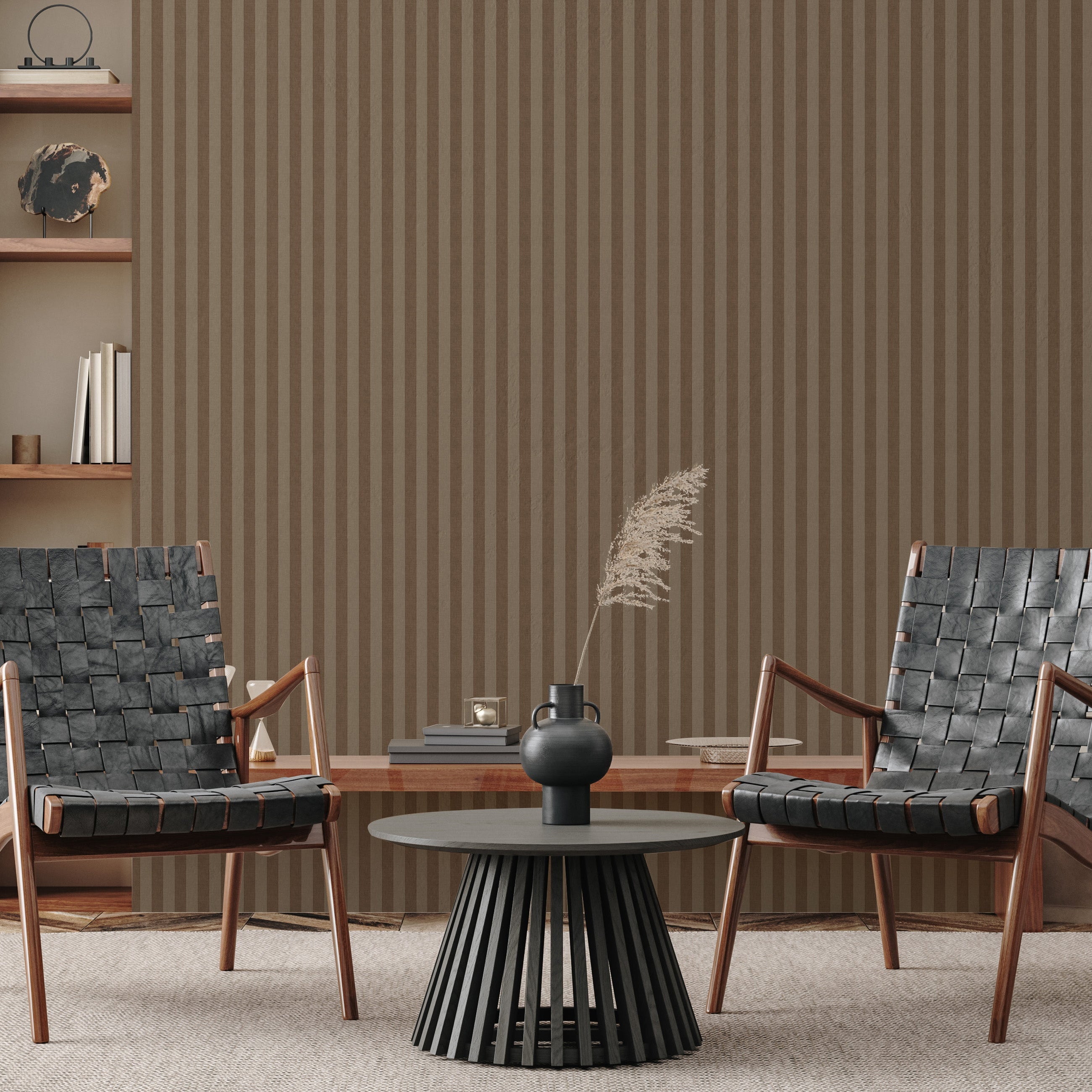 Ashbury Stripe Wallpaper by Safari Natalia x Taddy Mikelaites
