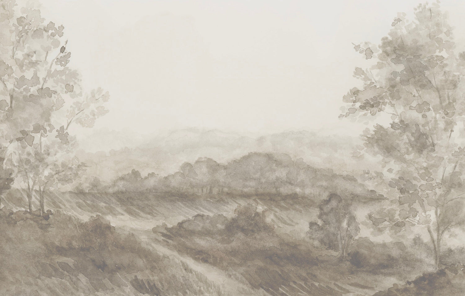 Somerset Fields Wallpaper by Safari Natalia x Taddy Mikelaites