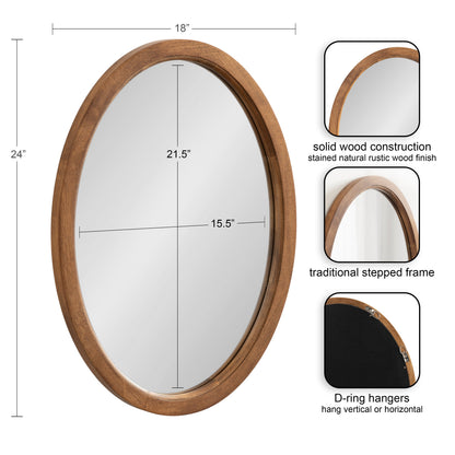 Hogan Oval Framed Mirror