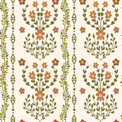 Beacon Meadow (Cream) Wallpaper