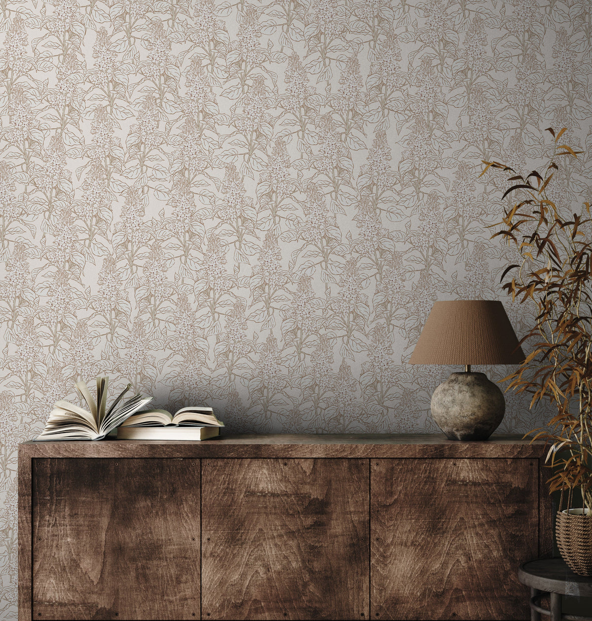 Lilac Wallpaper by Brittany Polatis Design