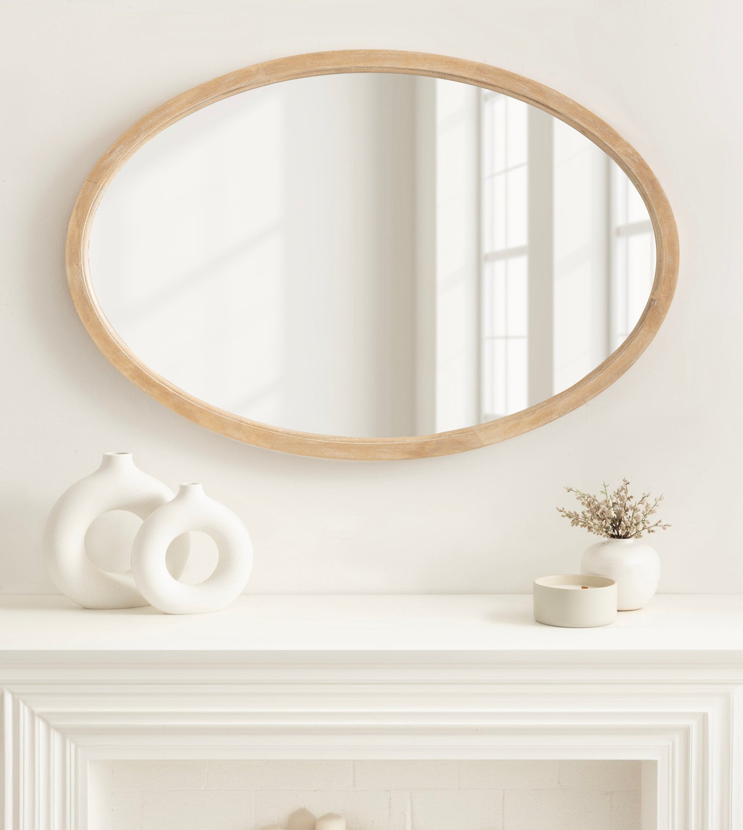 Hogan Oval Framed Mirror