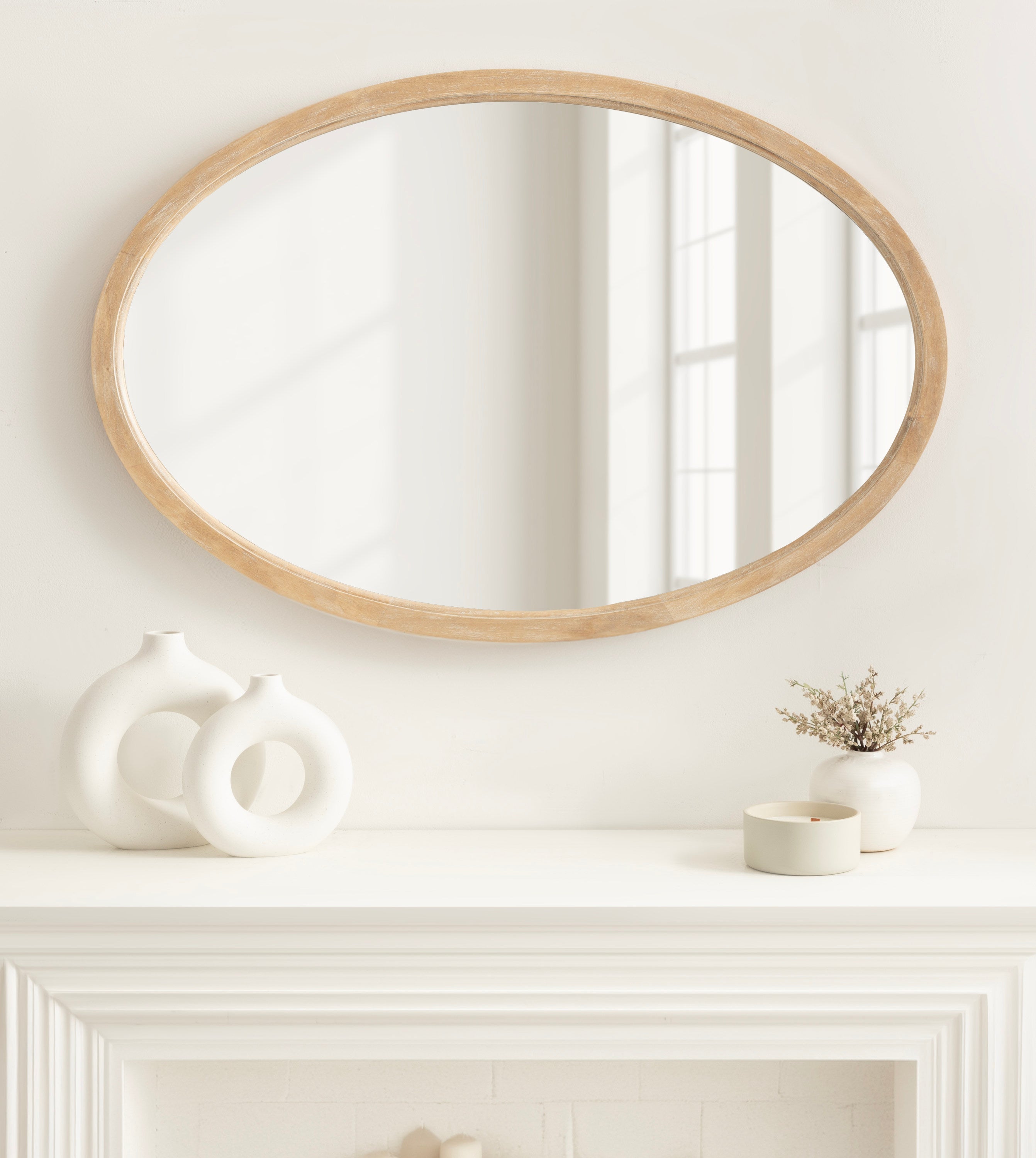 Hogan Oval Framed Mirror