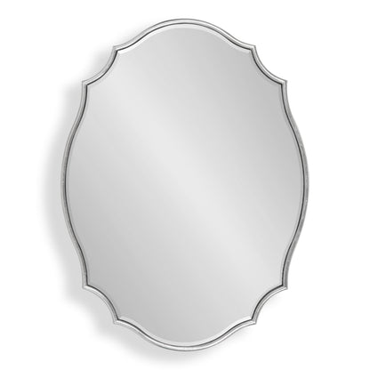 Leanna Scalloped Oval Wall Mirror