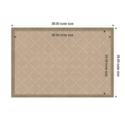 Pinboard Beige Lattice Pattern