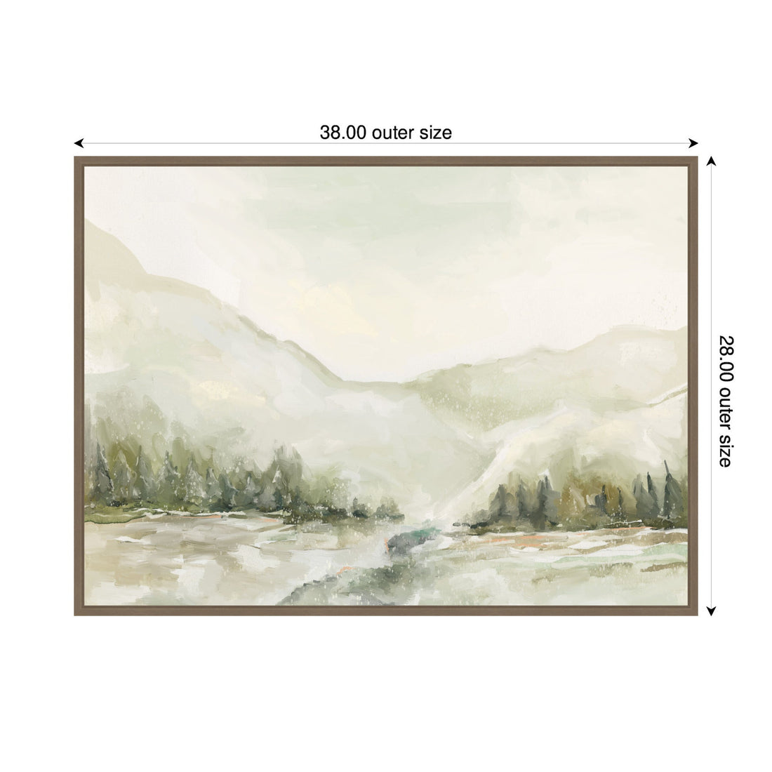Sylvie Winter Landscape 6 Framed Canvas by Annie Quigley