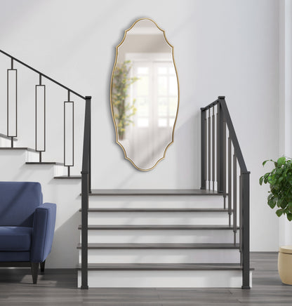 Leanna Scalloped Oval Wall Mirror